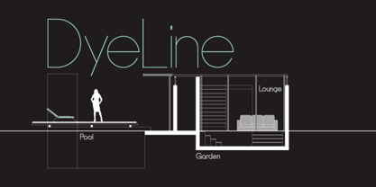 DyeLine Font Poster 1