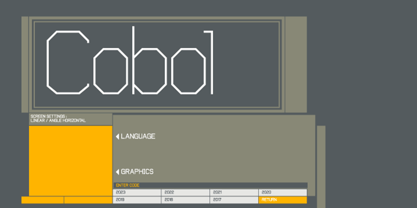 Cobol Font Poster 1