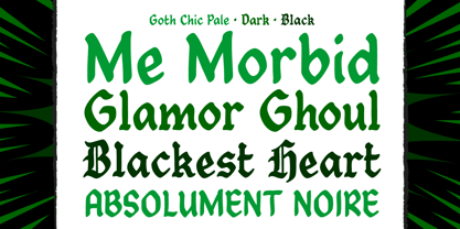 Goth Chic Font Poster 2