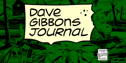 Dave Gibbons Journal Font Poster 1