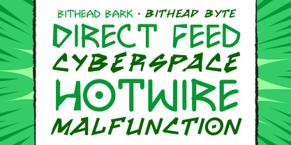 Bithead Font Poster 3