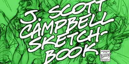 J Scott Campbell Sketchbook Font Poster 1