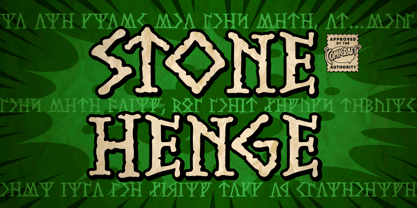 Stonehenge Font Poster 1