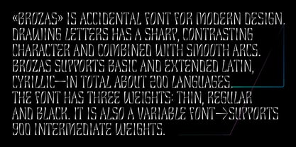 Brozas Font Poster 3