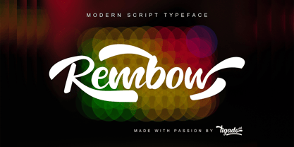 Rembow Font Poster 8