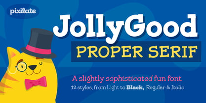 Jolly Good Proper Serif Font Poster 1