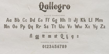 Qallegro Font Poster 10