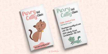 Catty Purry Font Poster 2