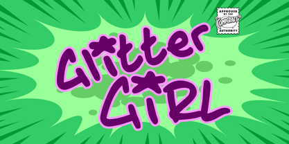Glitter Girl Fuente Póster 1
