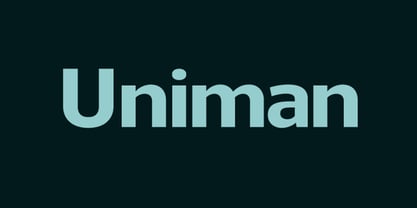 Uniman Font Poster 1