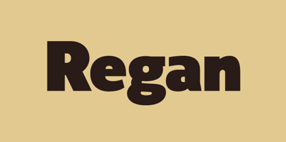 Regan Font Poster 1