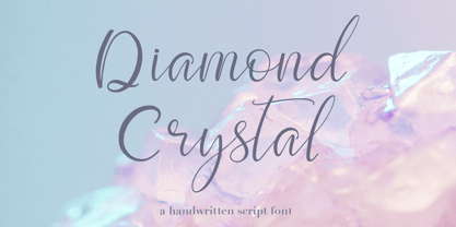 Diamond Crystal Font Poster 1