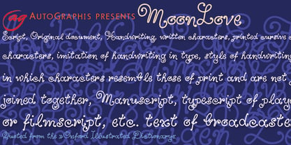 MoonLove Font Poster 2