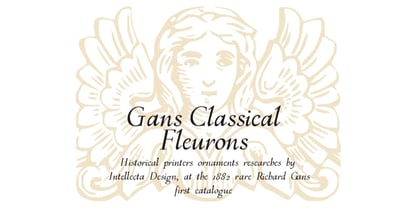 Gans Classic Fleurons Font Poster 1