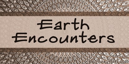 Earth Encounters Font Poster 1