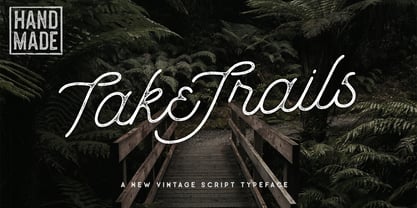Take Trails Font Poster 1