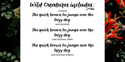 Wild Creatures Font Poster 7