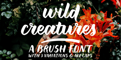 Wild Creatures Font Poster 1