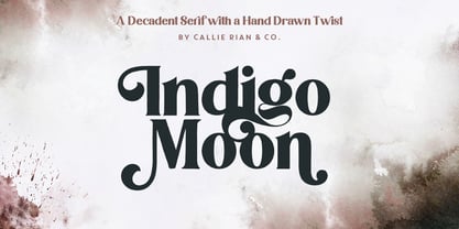 Indigo Moon Font Poster 1