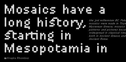 DR Krapka Rhombus Font Poster 5