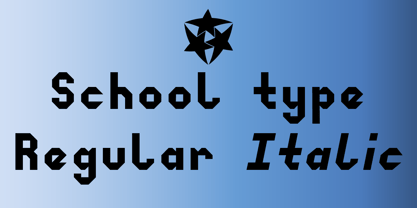 School Type Font Poster 1