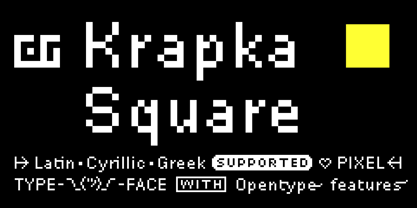 DR Krapka Square Font Poster 1