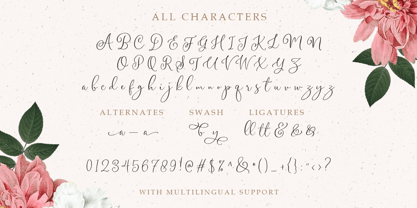 Gladiolus Script Font Poster 8