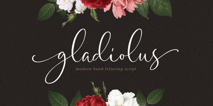 Gladiolus Script Font Poster 1
