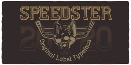 Speedster Font Poster 3