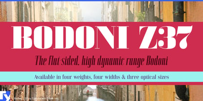 Bodoni Z37 Font Poster 1