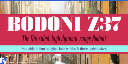 Bodoni Z37 Fuente Póster 1