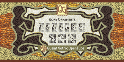 Quaint Gothic SG Font Poster 2