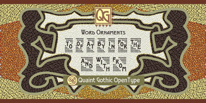 Quaint Gothic SG Fuente Póster 2