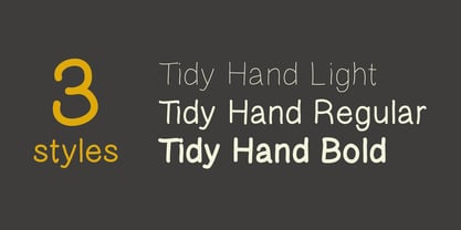 Tidy Hand Fuente Póster 2