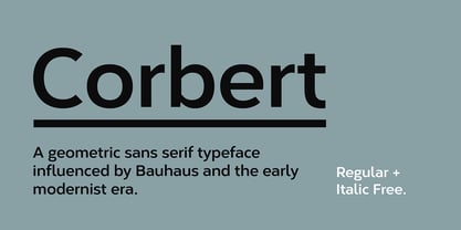 Corbert Font Poster 1