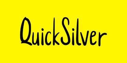 Quick Silver FS Font Poster 1