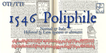 1546 Poliphile Font Poster 1