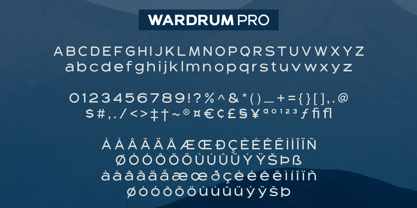 Wardrum Pro Font Poster 9
