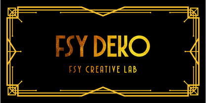 FSY Deko Font Poster 1