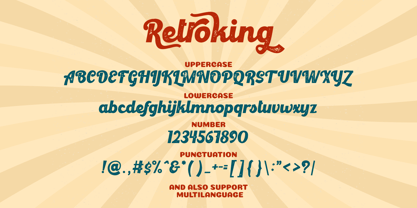 Retroking Font Poster 9