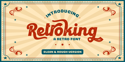 Retroking Font Poster 1