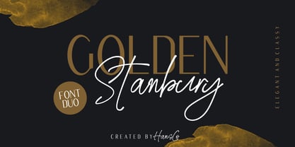 Golden Stanbury Font Poster 1