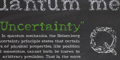 Uncertainty Font Poster 1