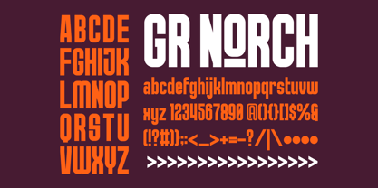 GR Norch Font Poster 11