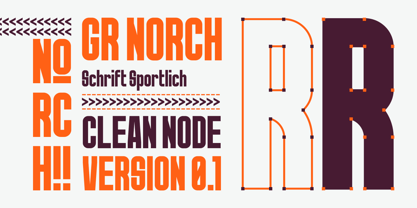 GR Norch Font Poster 3