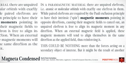 Magneta Condensed Fuente Póster 4