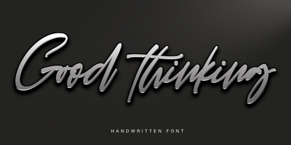Good Thinking Font Poster 1