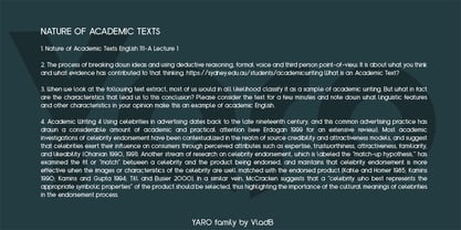 Yaro Font Poster 4