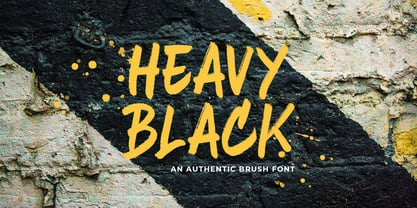 Heavy Black Fuente Póster 1