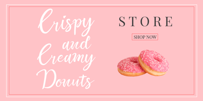 Sweet Candy Pink Script Font Poster 4